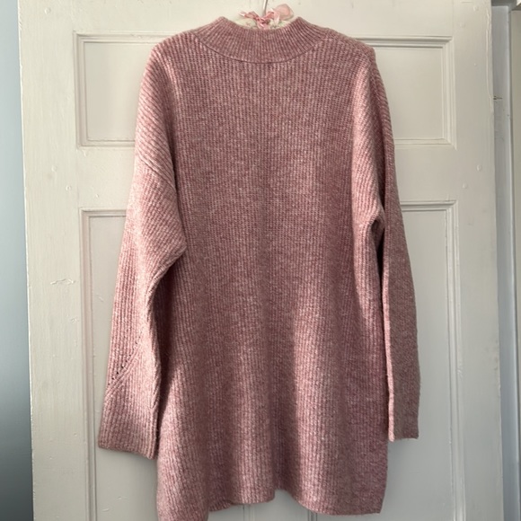Old Navy, ladies tunic sweater, mock neck, pink, size XL - Picture 5 of 8